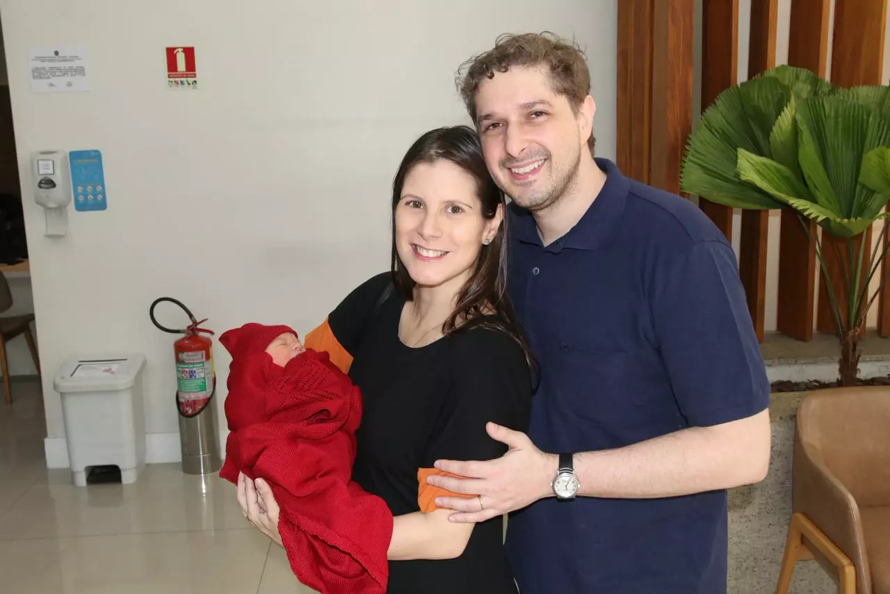 Evelyn Montesano e seu marido Rodrigo Hartz