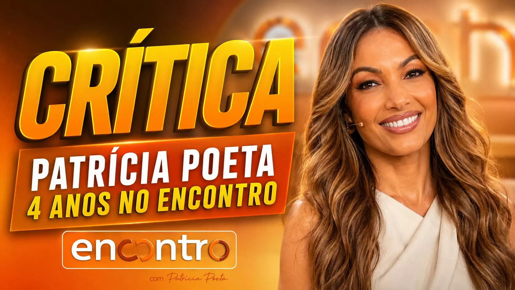 Patrícia Poeta 4 anos no Encontro