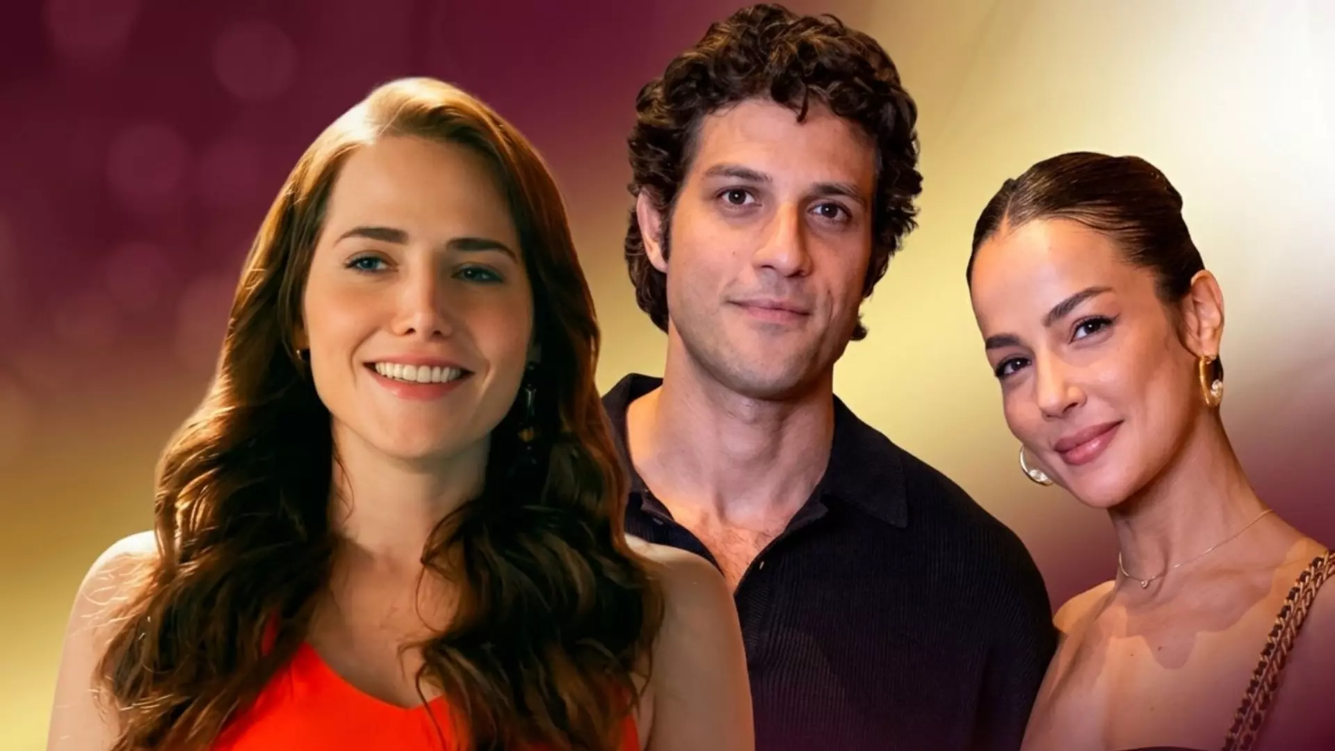 Adriana, Pedro e Bruna em Quem Ama Cuida